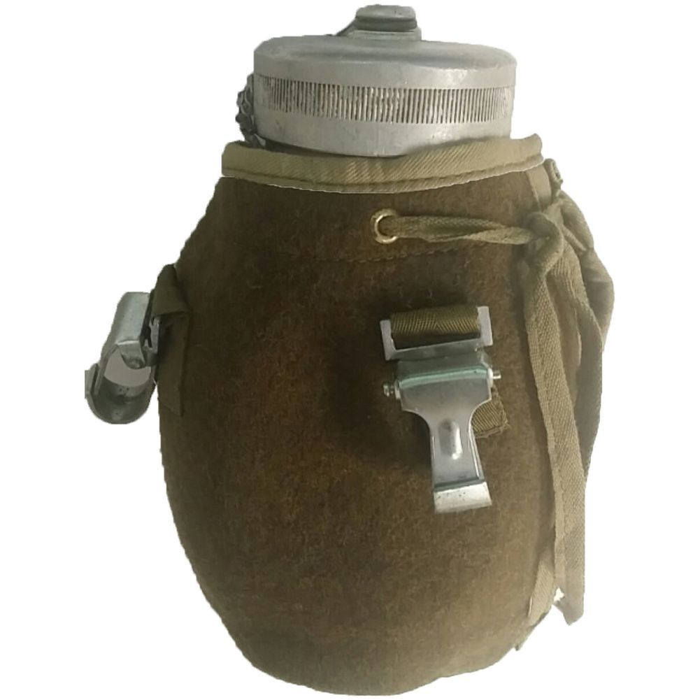 Polnische Armee Feldflasche Trinkflasche Alu m. Filzbezug WZ 37 gebraucht Polnische Armee Feldflasche Trinkflasche Alu m. Filzbezug WZ 37 gebraucht