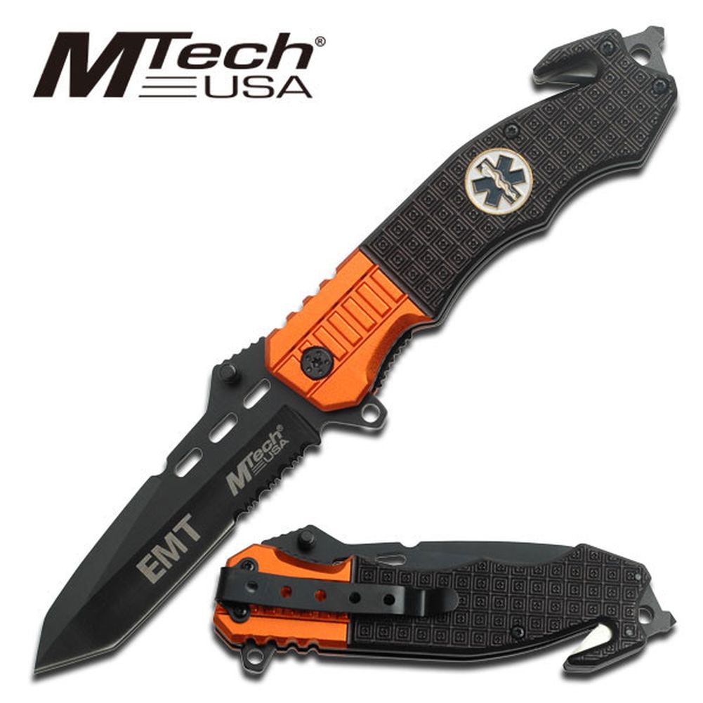 MTech USA Outdoor Messer Rettungsmesser Faltschlossmesser Taschenmesser MT-740EM MTech USA Outdoor Messer Rettungsmesser Faltschlossmesser Taschenmesser MT-740EM