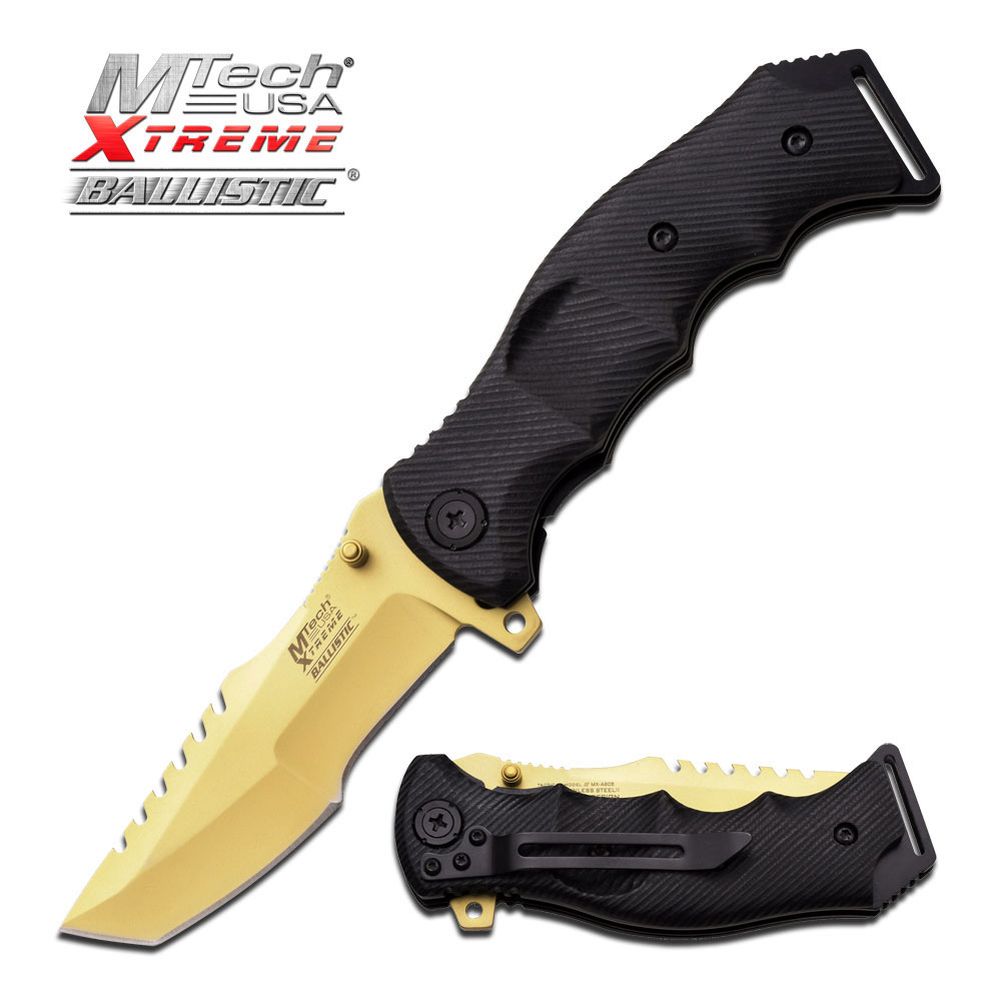 MTech Xtreme Taktische Linerlock Taschenmesser Klappmesser MX-A805GD MTech Xtreme Taktische Linerlock Taschenmesser Klappmesser MX-A805GD