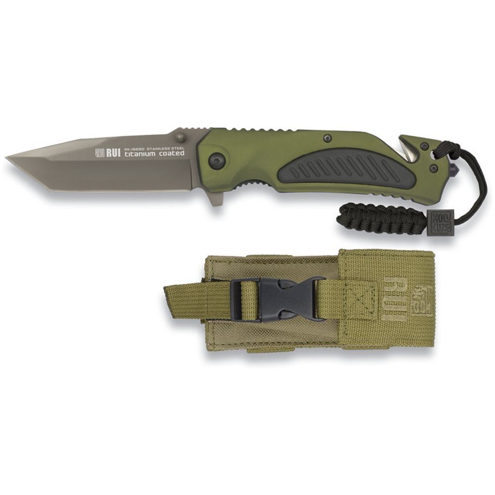 RUI Messer Taschenmesser Rescue Knife Taschenmesser Gurtschneider + Etui 19580 RUI Messer Taschenmesser Rescue Knife Taschenmesser Gurtschneider + Etui 19580