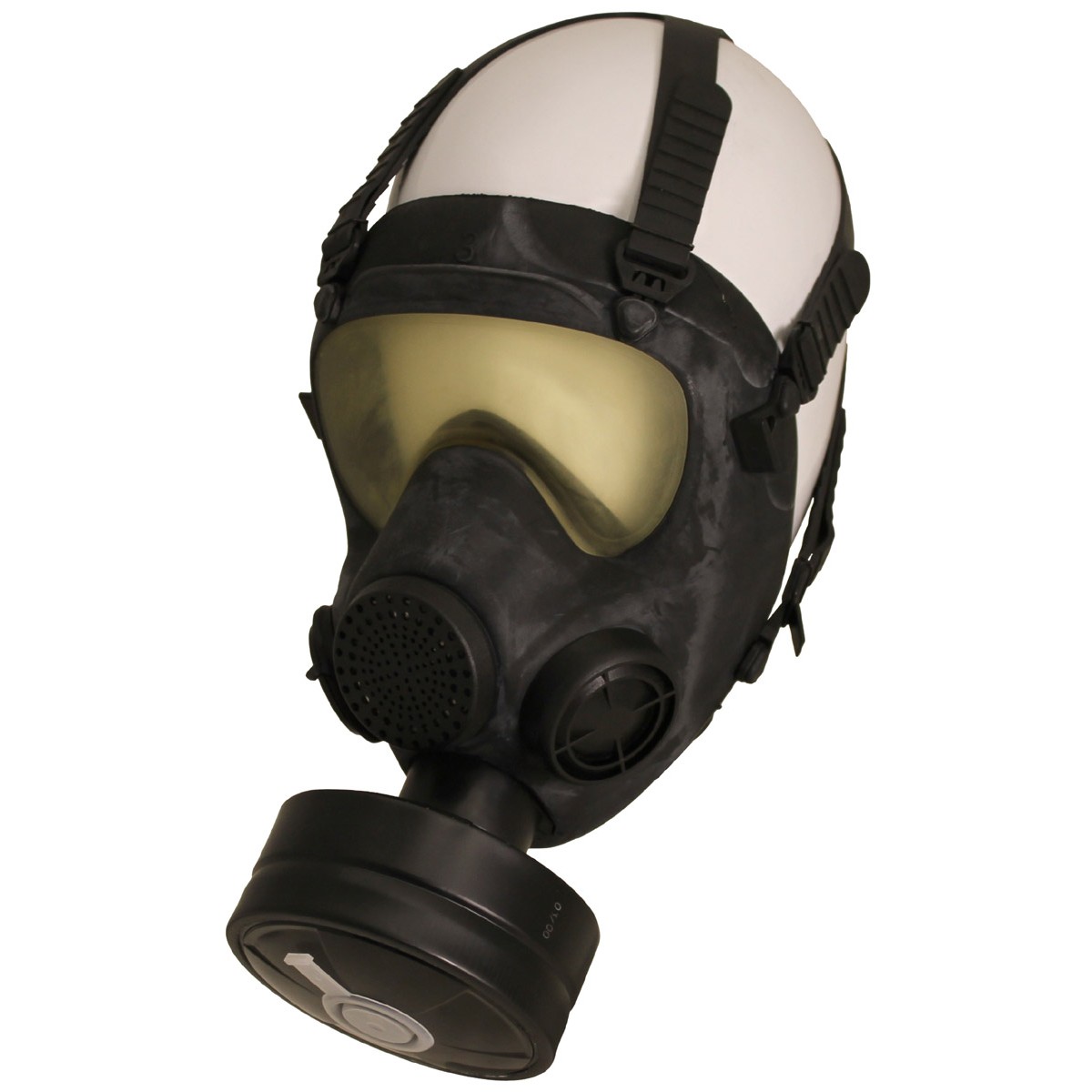 Schutzmaske MP5 schwarz mit Filter neuwertig Gasmaske Maske Größe 4
