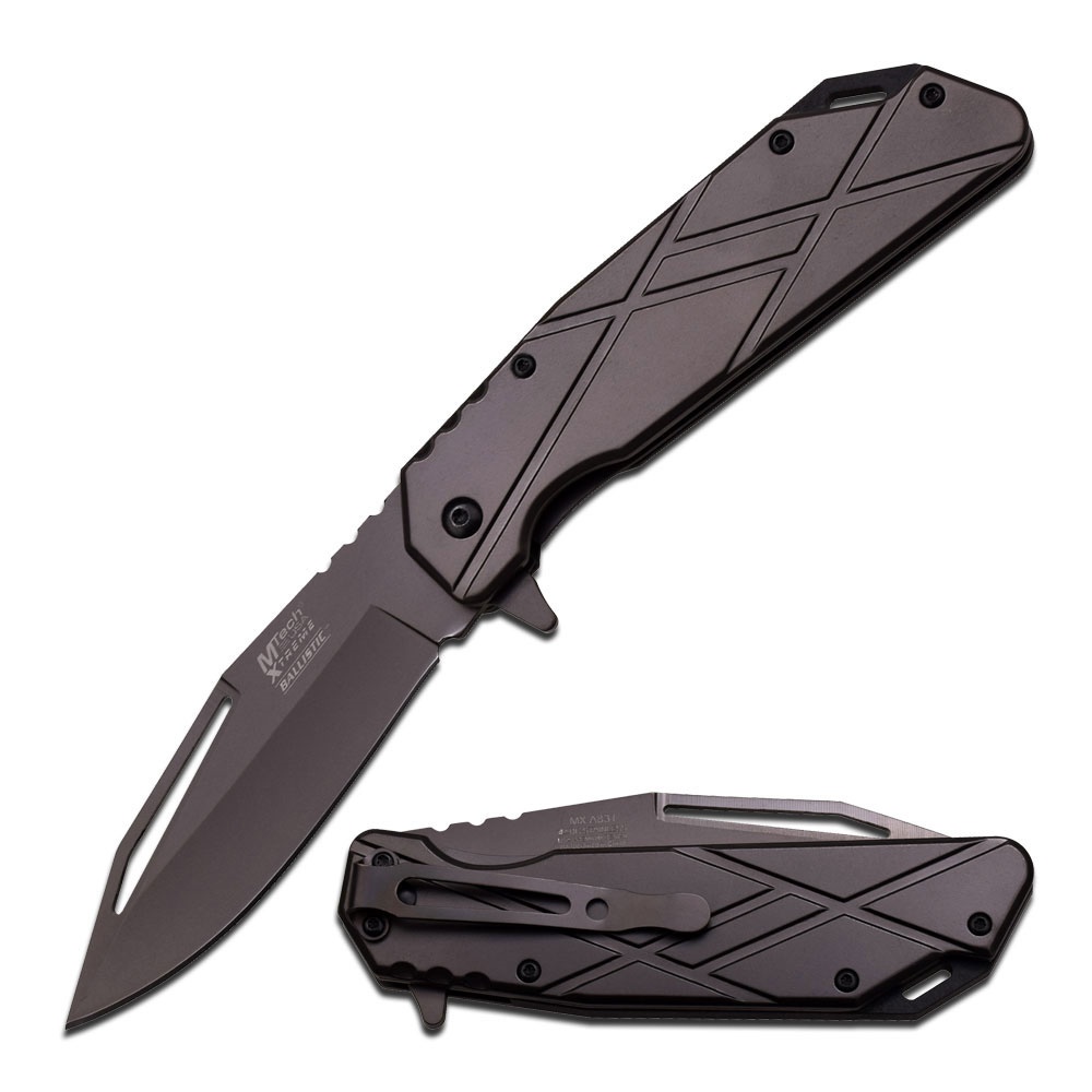 MTech USA XTREME federunterstütztes Taschenmesser dunkelgrau MX-A831GY MTech USA XTREME federunterstütztes Taschenmesser dunkelgrau MX-A831GY
