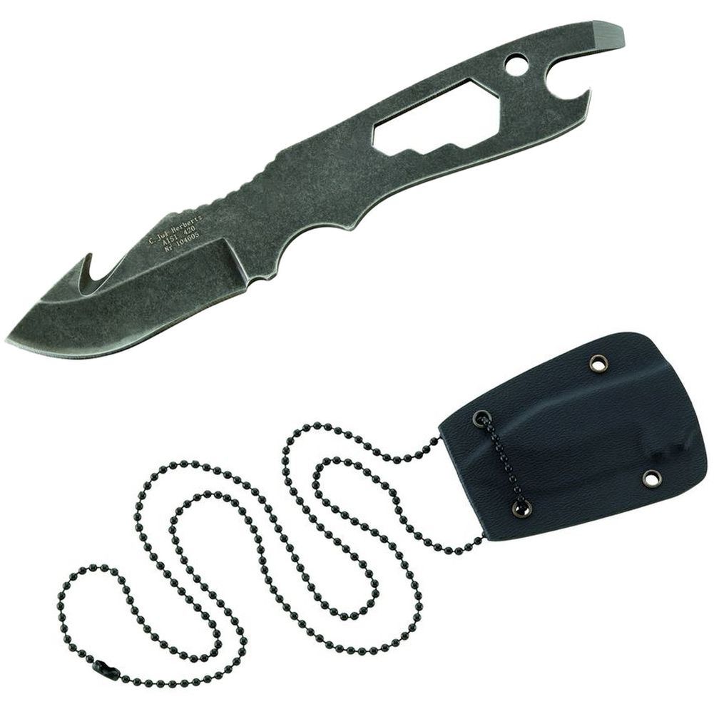 Herbertz Messer Werkzeug NECK KNIFE Halsmesser Scheide Kette 104605 Herbertz Messer Werkzeug NECK KNIFE Halsmesser Scheide Kette 104605
