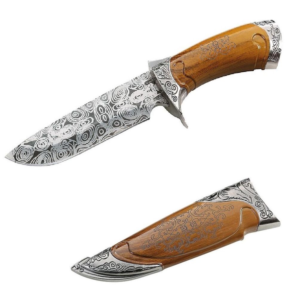 Herbertz Gürtelmesser, AISI 420, Damastdesign, Steckscheide Holzimitat 104914 Herbertz Gürtelmesser, AISI 420, Damastdesign, Steckscheide Holzimitat 104914