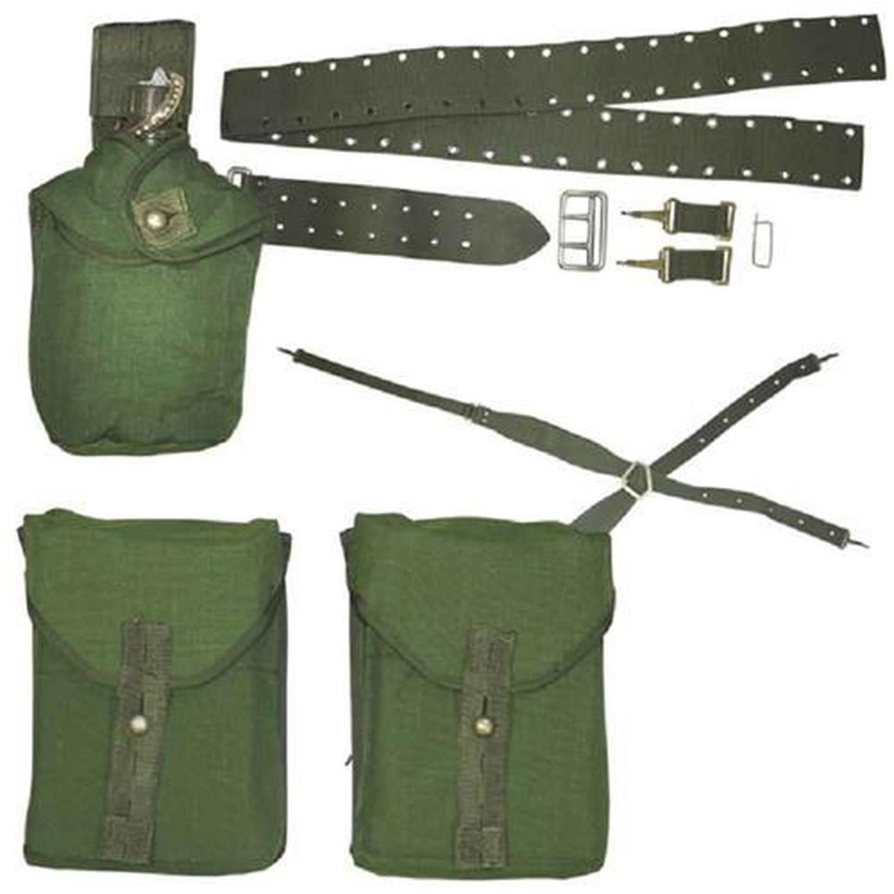 Schwed. Armee Koppeltragegestell 3 Taschen +Koppel +Koppeltragegestell