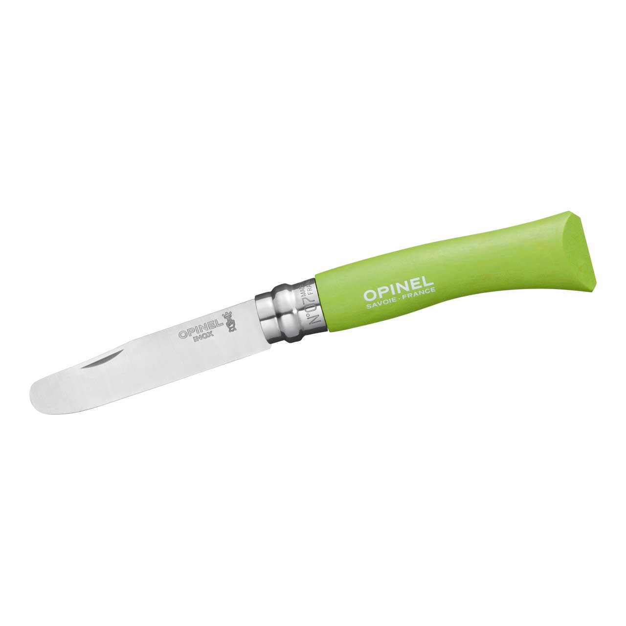 Opinel Kindermesser rostfrei abgerundete Spitze Virobloc Junior GRÜN Opinel Kindermesser rostfrei abgerundete Spitze Virobloc Junior GRÜN