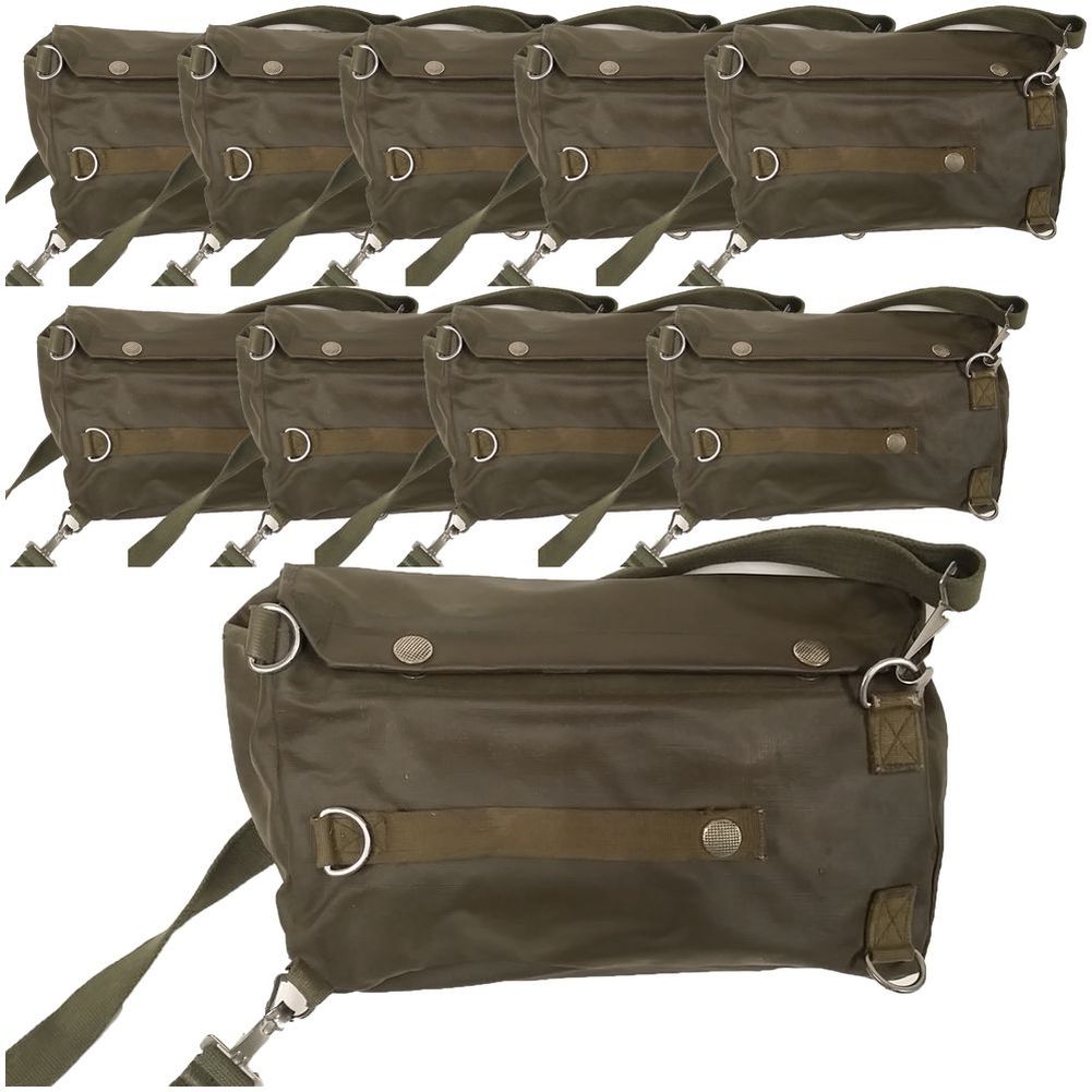 10er Pack Original Schweizer Armee Gasmaskentasche Kartentasche Tasche 10er Pack Original Schweizer Armee Gasmaskentasche Kartentasche Tasche