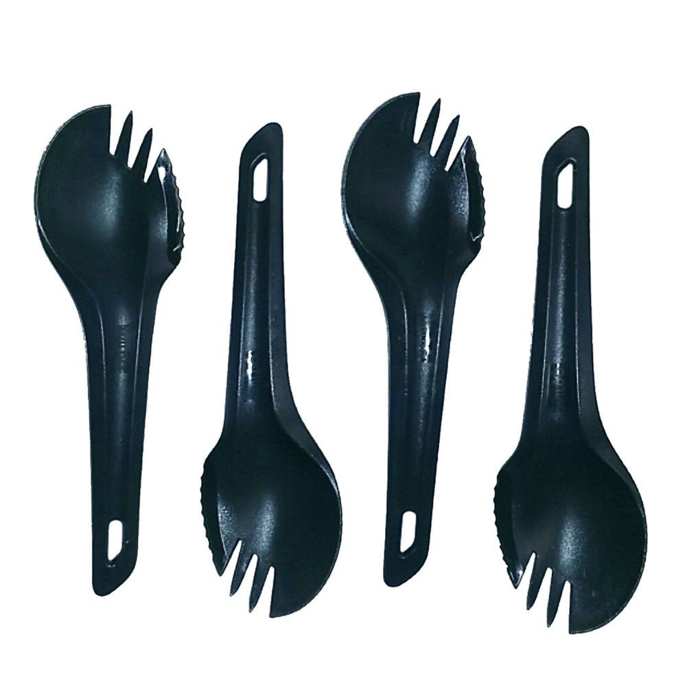 4 St.WILDO® Spork Oliv Campingbesteck Göffel Löffel Outdoor Trekking Ultraleicht 4 St.WILDO® Spork Oliv Campingbesteck Göffel Löffel Outdoor Trekking Ultraleicht