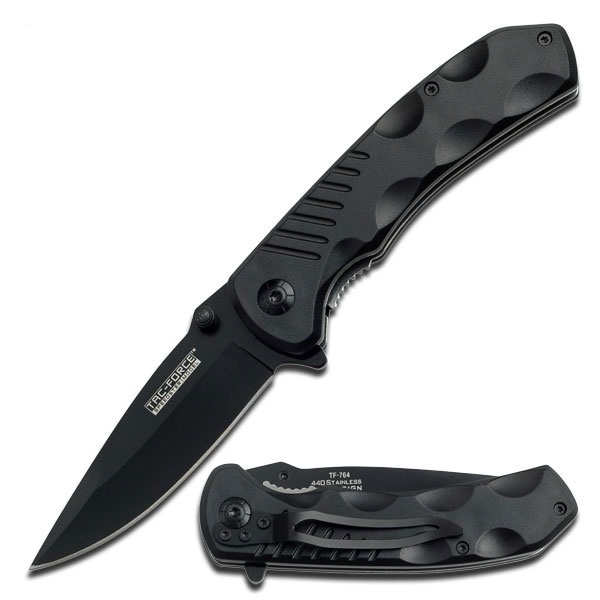 Tac Force federunterstütztes Klappmesser schwarz TF-764BK Tac Force federunterstütztes Klappmesser schwarz TF-764BK