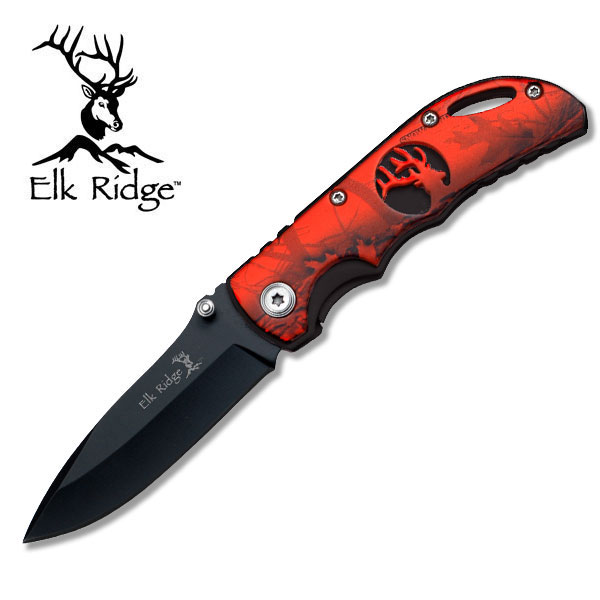 Elk Ridge FOLDING KNIFE Taschenmesser Red Camo ER-134RCB