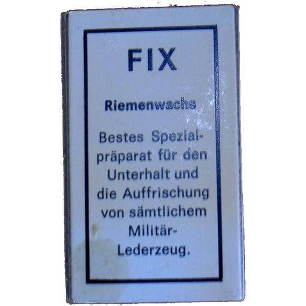 Schweizer Armee Riemenwachs Lederfett 1 Schachtel Schweizer Armee Riemenwachs Lederfett 1 Schachtel