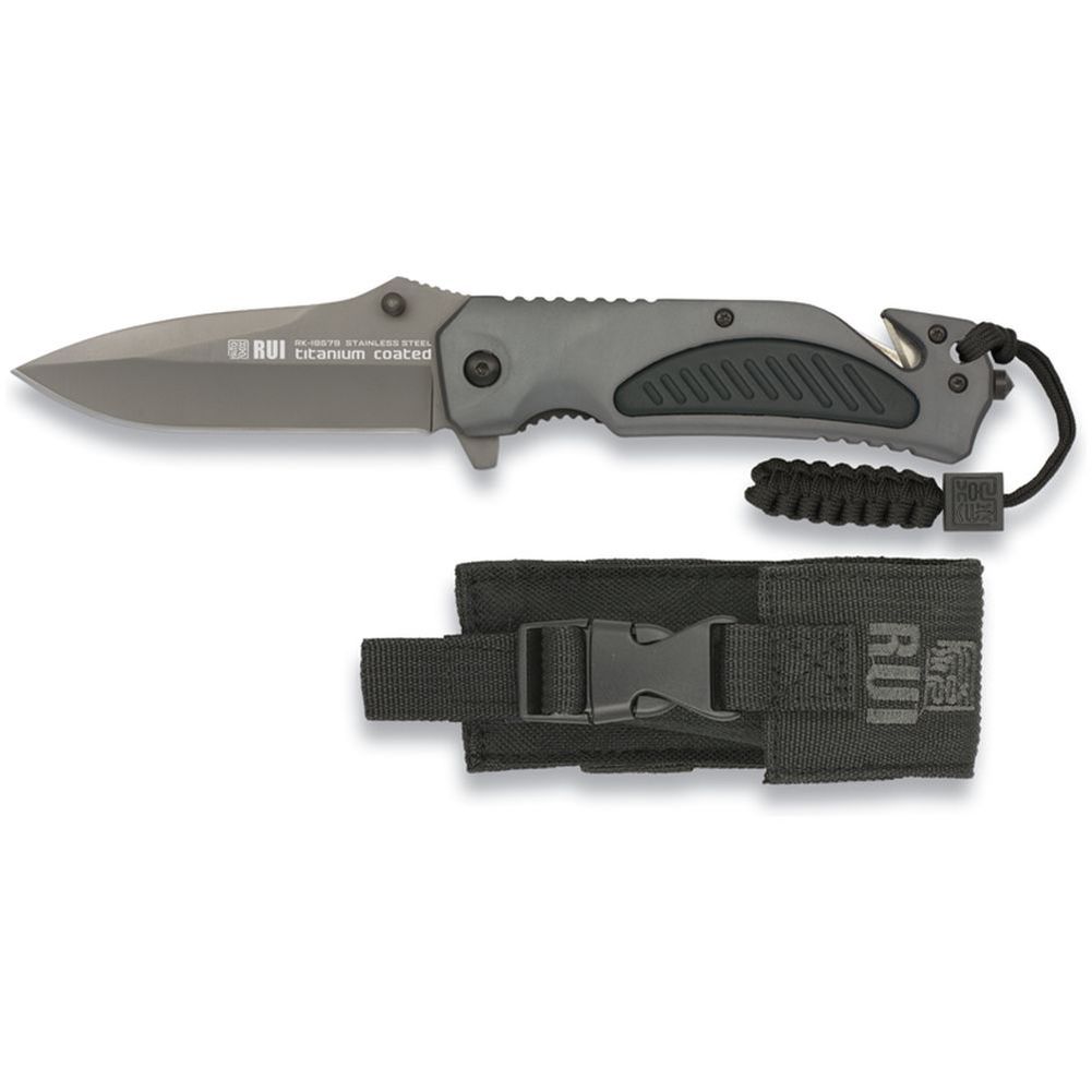 RUI Messer Taschenmesser Rescue Knife Rettungsmesser Gurtschneider + Etui 19579 RUI Messer Taschenmesser Rescue Knife Rettungsmesser Gurtschneider + Etui 19579