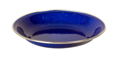 Origin Outdoors Emaille Teller blau 26cm flach