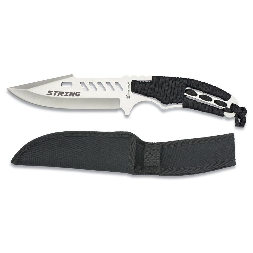 Survival knife Fahrtenmesser Outdoormesser Albainox Stahl Nylonscheide 32086 Survival knife Fahrtenmesser Outdoormesser Albainox Stahl Nylonscheide 32086