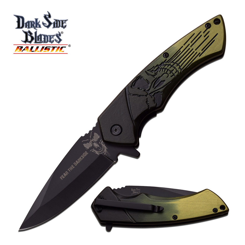 Dark Side Blades Taschenmesser Klappmesser zweifarbig DS-A053GN