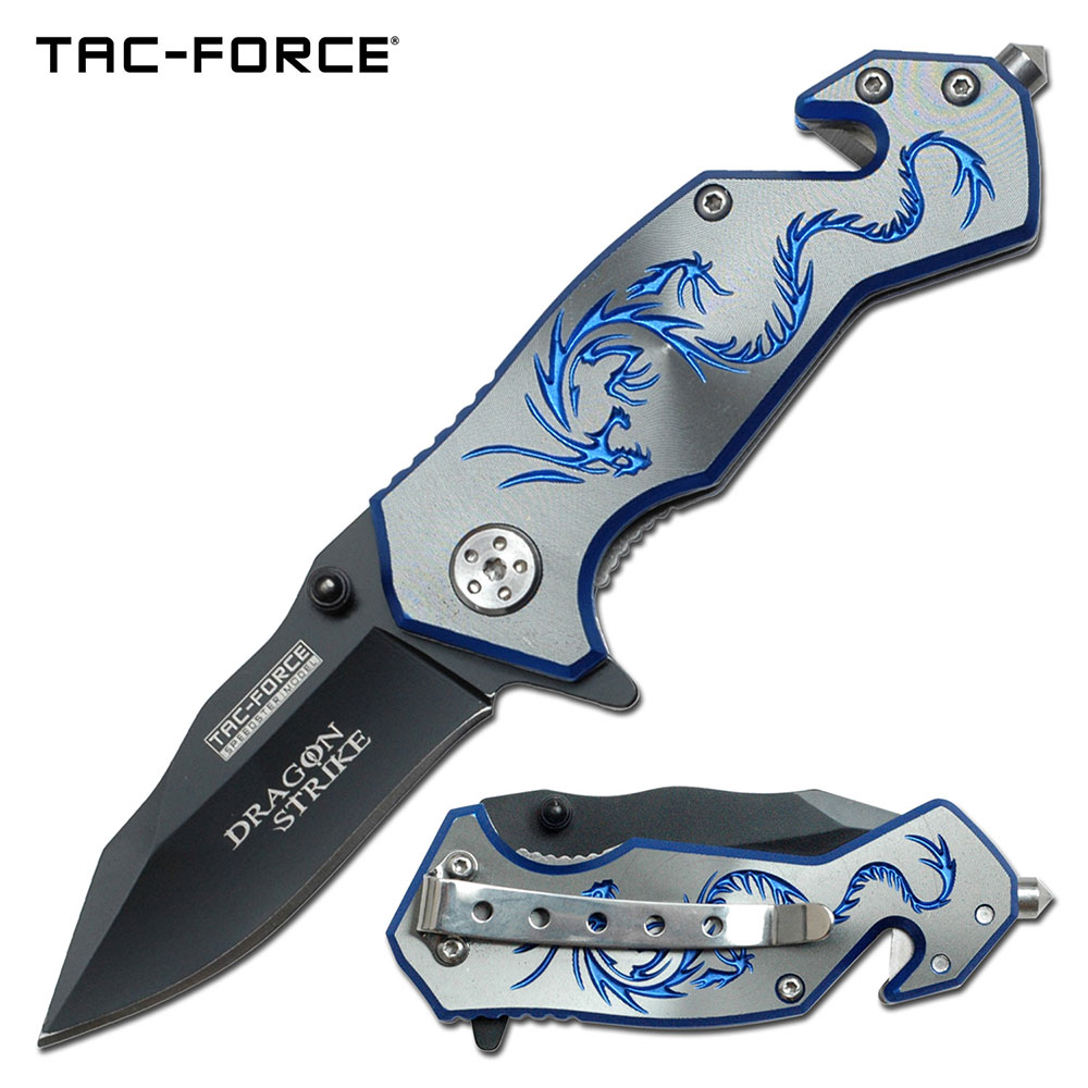 Tac Force Dragon Strike Rescue Linerlock A/O Rostfreier Edelstahl TF-686GY Tac Force Dragon Strike Rescue Linerlock A/O Rostfreier Edelstahl TF-686GY