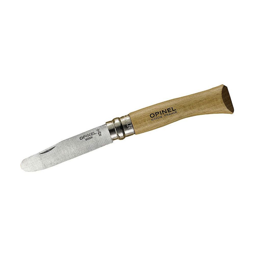 Opinel Kindermesser rostfrei abgerundete Spitze Virobloc Sicherungsring Buche