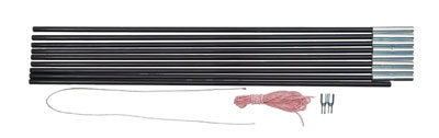 BasicNature Fiberglaszeltstange - 5,5 m x 9,5 mm 9 Segmente 052030 BasicNature Fiberglaszeltstange - 5,5 m x 9,5 mm 9 Segmente 052030