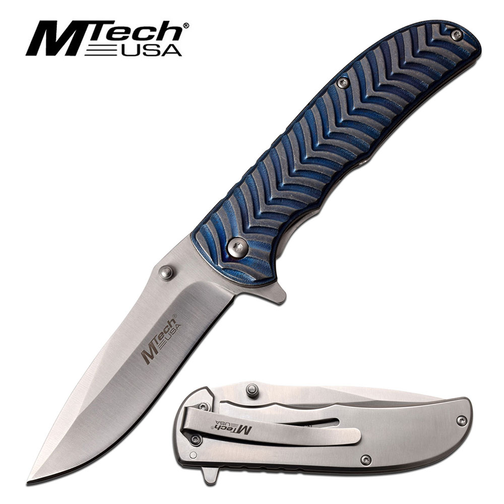 MTech Framelock A/O Blau, satinierte 3Cr13 Edelstahlklinge M-TA990BL MTech Framelock A/O Blau, satinierte 3Cr13 Edelstahlklinge M-TA990BL