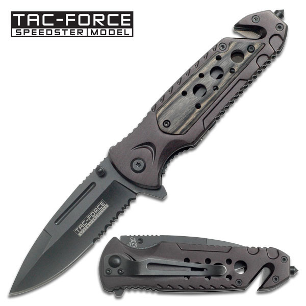 TAC Force Messer Taschenmesser Notfallmesser halbverzahntes Blatt TF-637GW TAC Force Messer Taschenmesser Notfallmesser halbverzahntes Blatt TF-637GW