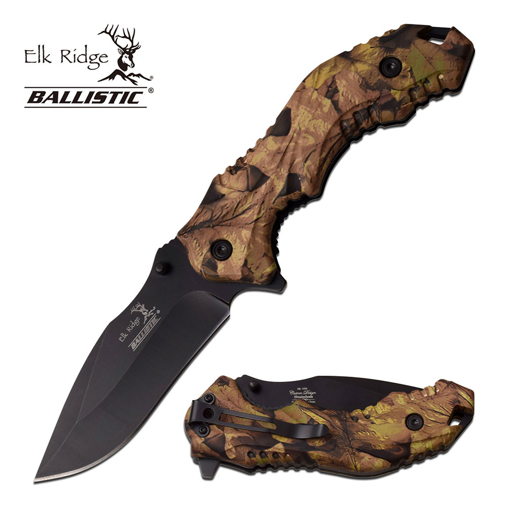 Elk Ridge Ballistic Messer Jagdmesser woodline camo ER-A164CA