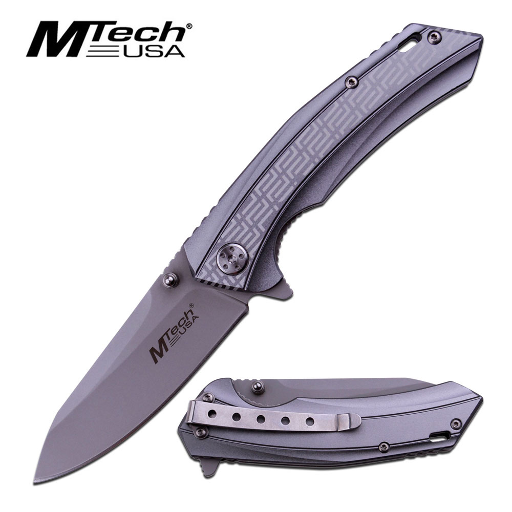 MTECH PRIORITY GREY Messer Taschenmesser 3Cr13 Stahl Aluminiumgriff MT-987GY MTECH PRIORITY GREY Messer Taschenmesser 3Cr13 Stahl Aluminiumgriff MT-987GY