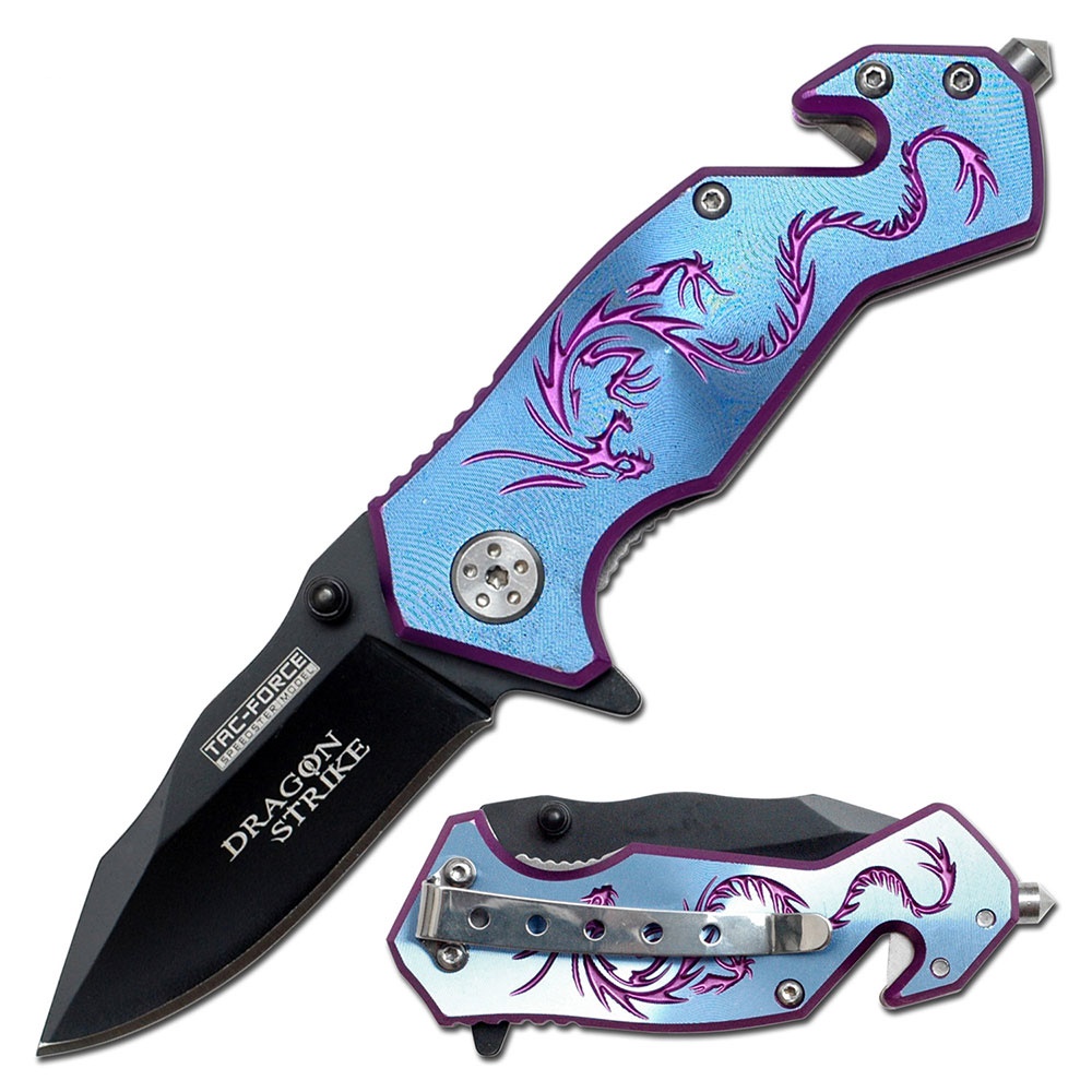 Tac Force federunterstütztes Rettungsmesser Dragon Strike TF-686BL Tac Force federunterstütztes Rettungsmesser Dragon Strike TF-686BL