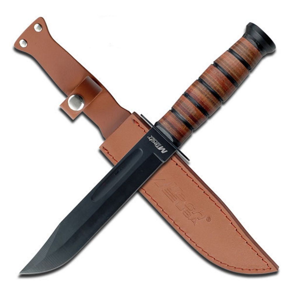 MTech USA mit feststehendender Klinge Messer Taschenmesser Lederscheide MT-122 MTech USA mit feststehendender Klinge Messer Taschenmesser Lederscheide MT-122