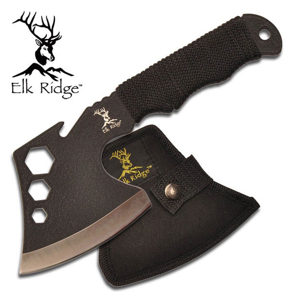 Elk Ridge Axt 8" 20 cm rau Stahl schwarz beschichtet ER-272