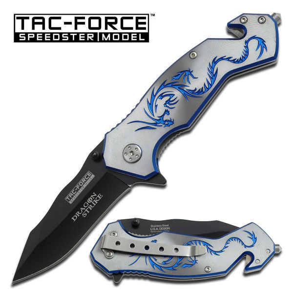 TAC-FORCE TACTICAL Klappmesser Taschenmesser Messer Drachenmuster TF-759GY TAC-FORCE TACTICAL Klappmesser Taschenmesser Messer Drachenmuster TF-759GY