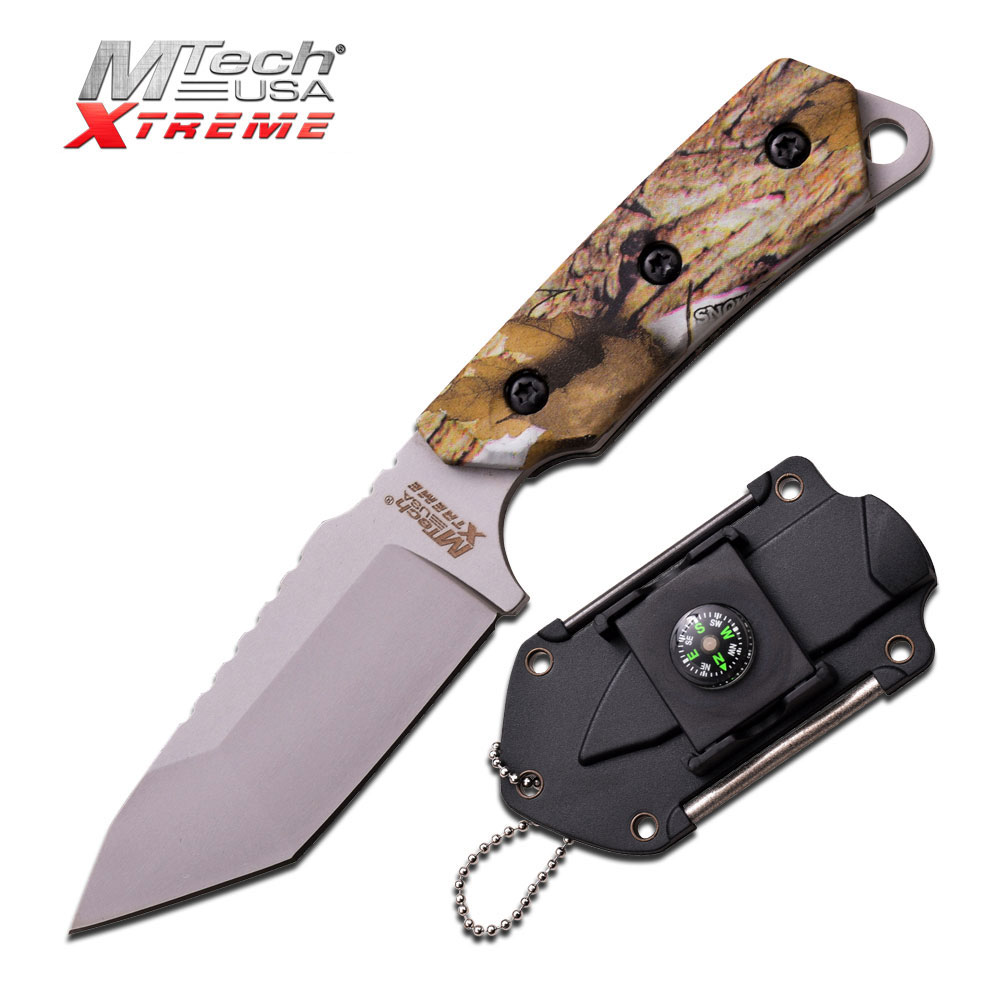 MTech Tanto Neckknife Messer Kydexscheide Feuerstarter Kompass MX-8131CA MTech Tanto Neckknife Messer Kydexscheide Feuerstarter Kompass MX-8131CA
