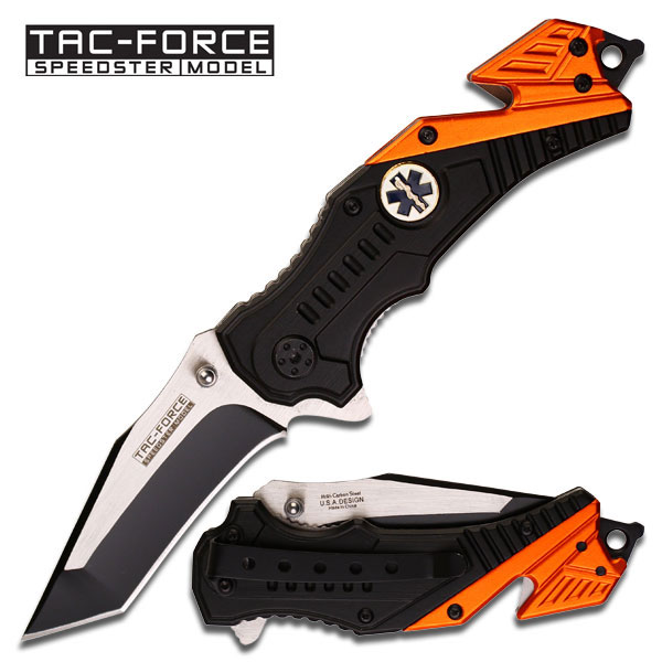 TAC Force unterstützende Öffnung Taschenmesser zweifarbig Tanto Klinge TF-640EMT TAC Force unterstützende Öffnung Taschenmesser zweifarbig Tanto Klinge TF-640EMT