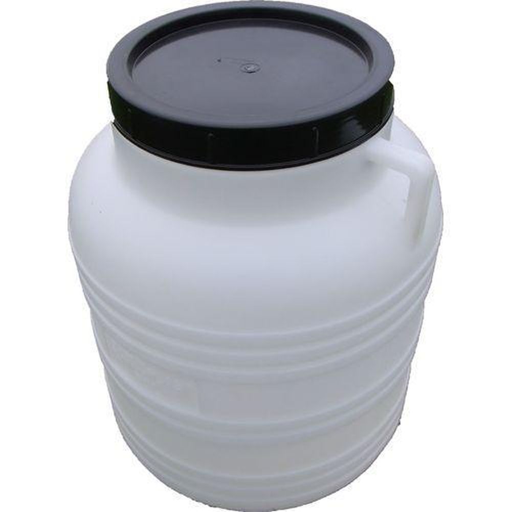 Weithals Fass Gepäcktonne Tonne 30 Liter Deckel Griffe transparent blau NEU Weithals Fass Gepäcktonne Tonne 30 Liter Deckel Griffe transparent blau NEU