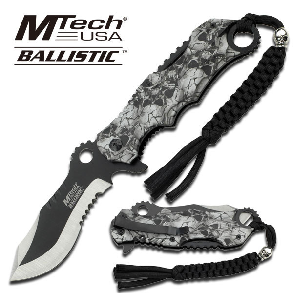 MTech USA Taschenmesser halb gezahnt Messer 11,4 cm lang skull camo MT-A808GY MTech USA Taschenmesser halb gezahnt Messer 11,4 cm lang skull camo MT-A808GY