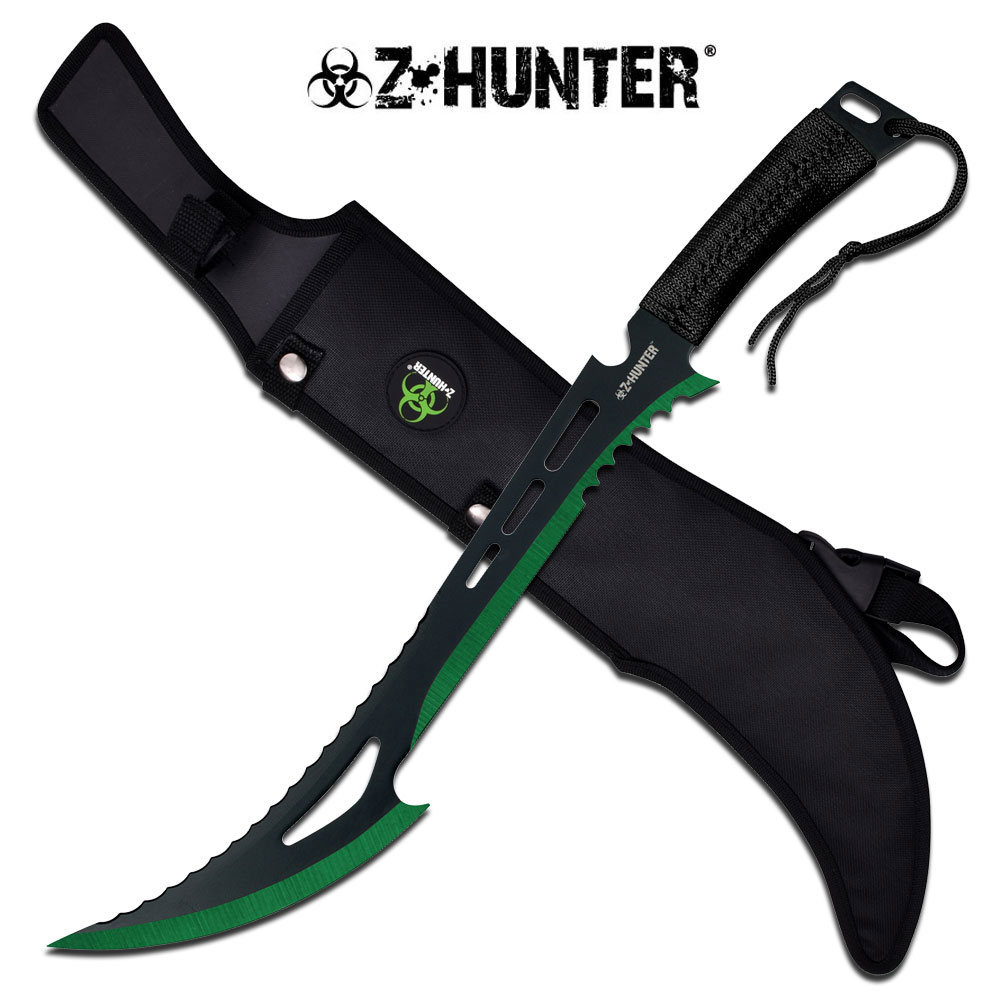 Zombie Hunter Messer Machete Buschmesser 61 cm Hackmesser Nylonscheide ZB-020BG Zombie Hunter Messer Machete Buschmesser 61 cm Hackmesser Nylonscheide ZB-020BG