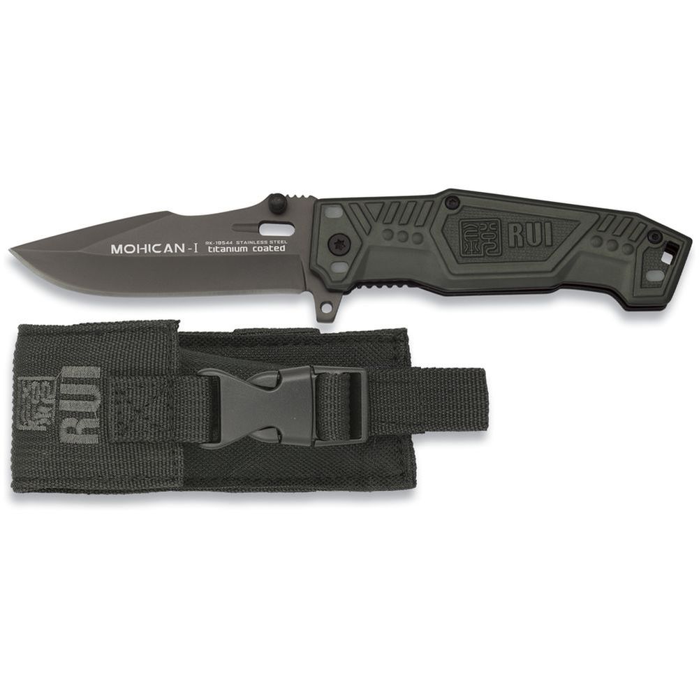 RUI Messer Mohican I black Taschenmesser 440 Stahl + Nylonetui 19544 RUI Messer Mohican I black Taschenmesser 440 Stahl + Nylonetui 19544