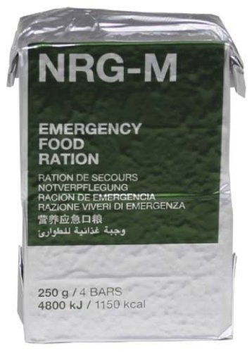 Notverpflegung, NRG-M, 250 g, (4 Riegel), 7 % MwSt
