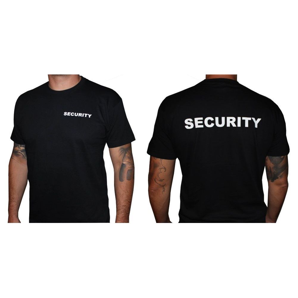 Security T-shirt Sicherheitsdienst Bekleidung Türsteher front-backprint Gr. S Security T-shirt Sicherheitsdienst Bekleidung Türsteher front-backprint Gr. S