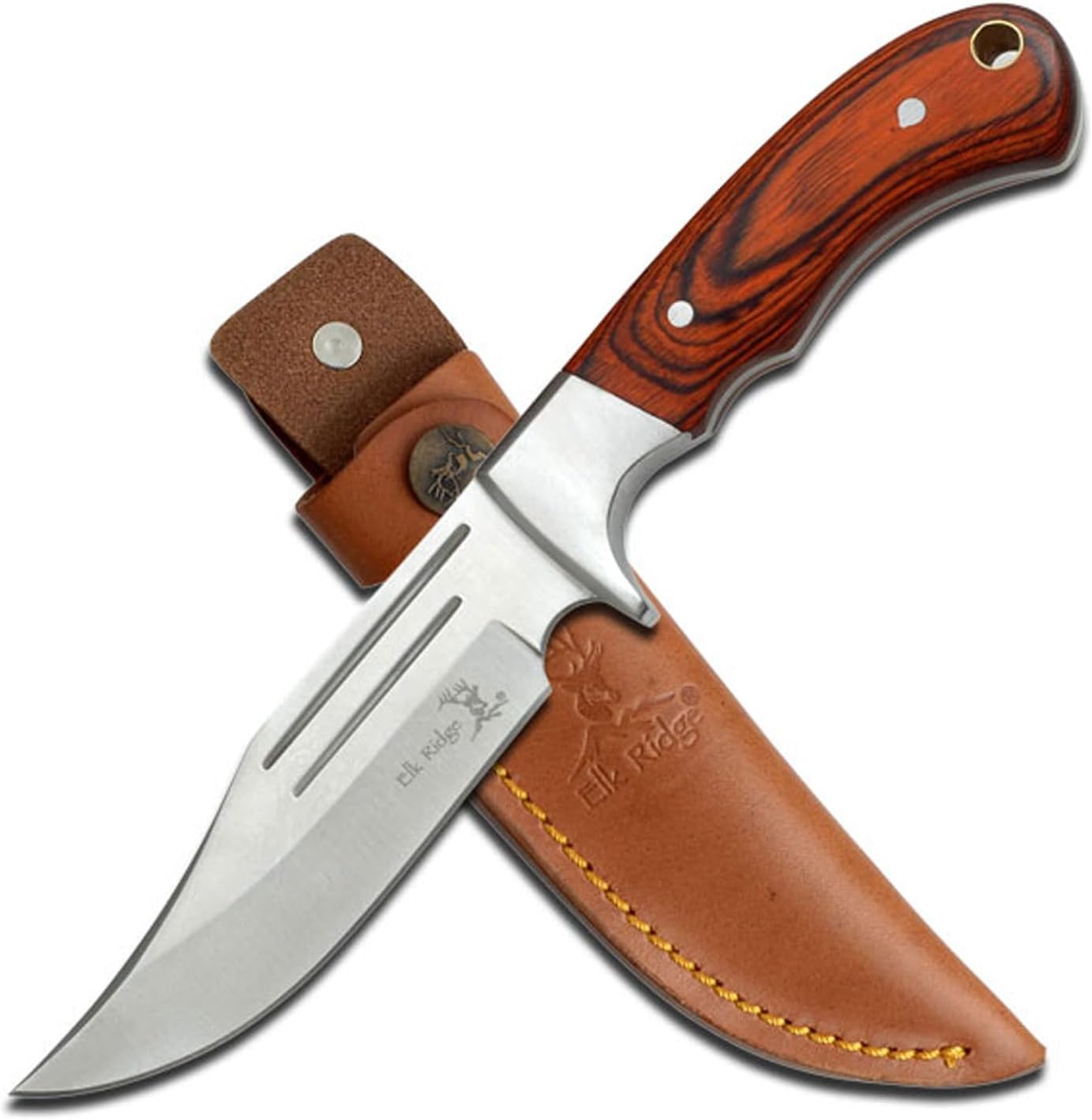 Elk Ridge Erwachsene ER-052 Messer, Pakkaholz, M