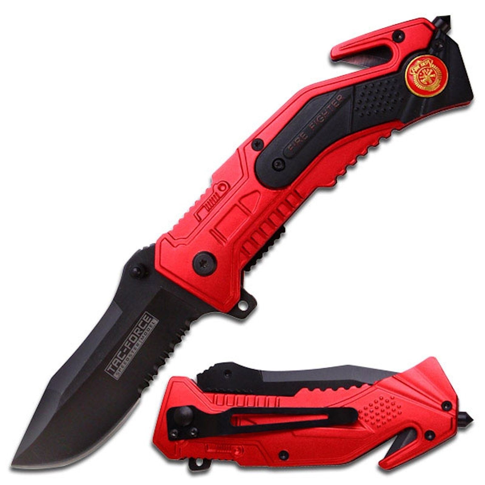 Tac Force FireFighter Feuerwehrmesser Rettungsmesser Messer Glasbrecher TF-688FD Tac Force FireFighter Feuerwehrmesser Rettungsmesser Messer Glasbrecher TF-688FD
