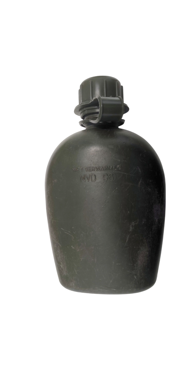 Holl. Trinkflasche Feldflasche oliv gebraucht