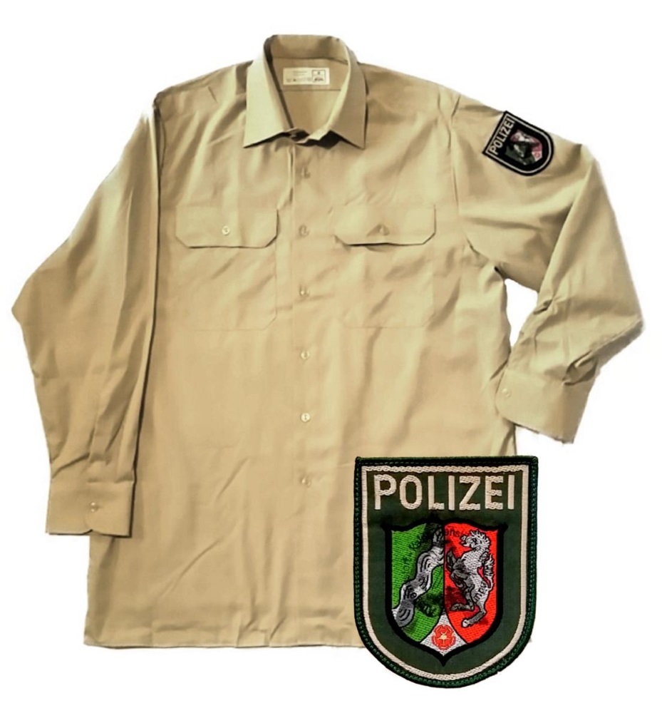 Polizei Hemd langarm Polizeihemd keine aktuelle Uniform gestempelt Gr.47