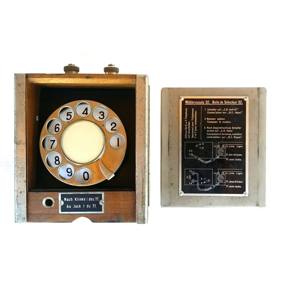 Original Schweizer Armee Wählerzusatz 32 Wahlscheibe Holzkiste Antik Original Schweizer Armee Wählerzusatz 32 Wahlscheibe Holzkiste Antik