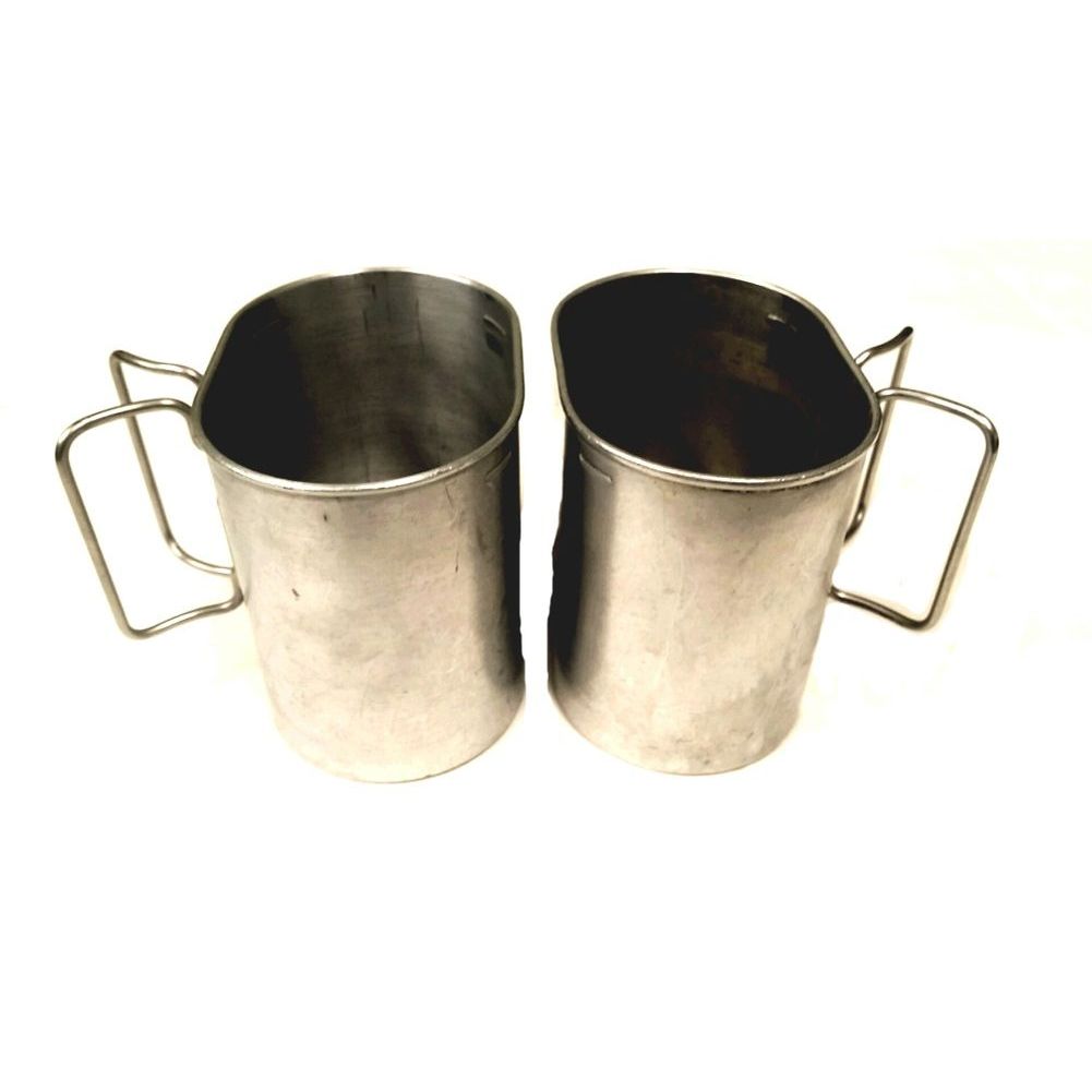 2 Stk. Schweizer Armee Original Trinkbecher Tasse Alu Camping Outdoor 2 Stk. Schweizer Armee Original Trinkbecher Tasse Alu Camping Outdoor