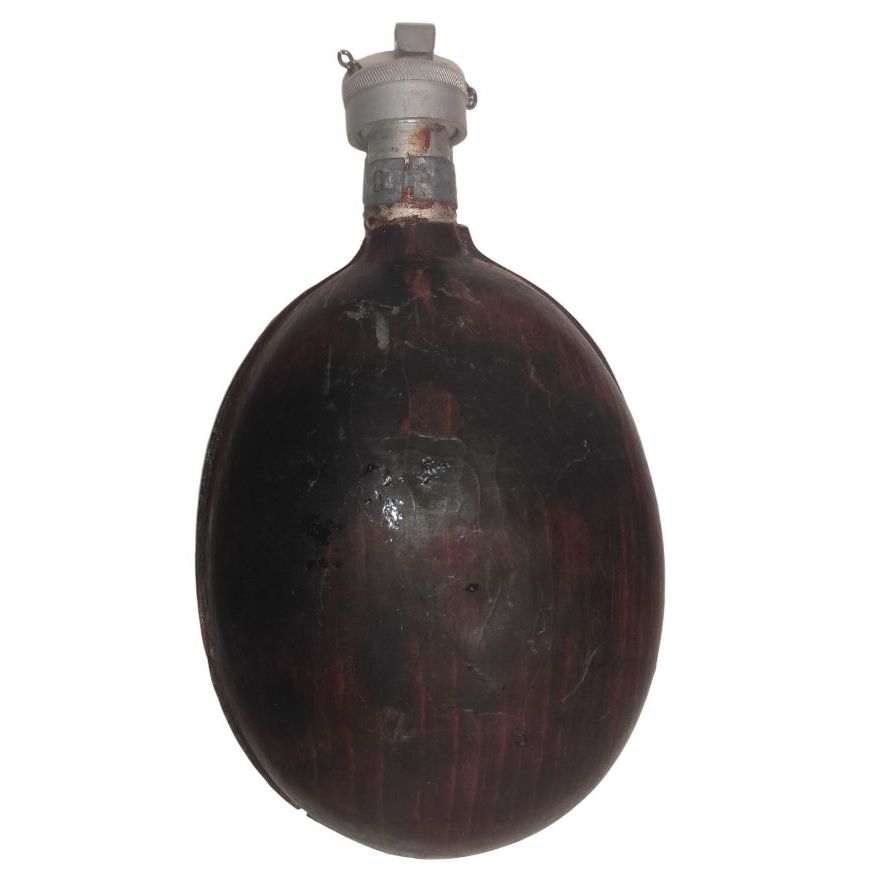 Trinkflasche Feldflasche Kokusnuss Cocosnuss WW2 WW1 Trinkflasche Feldflasche Kokusnuss Cocosnuss WW2 WW1