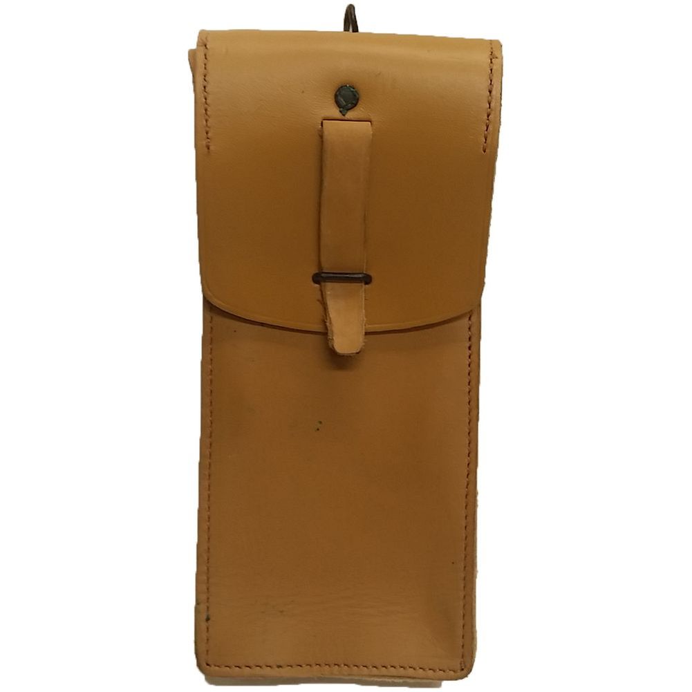 große Tasche franz. Armee Magazintasche Patronentasche Leder braun