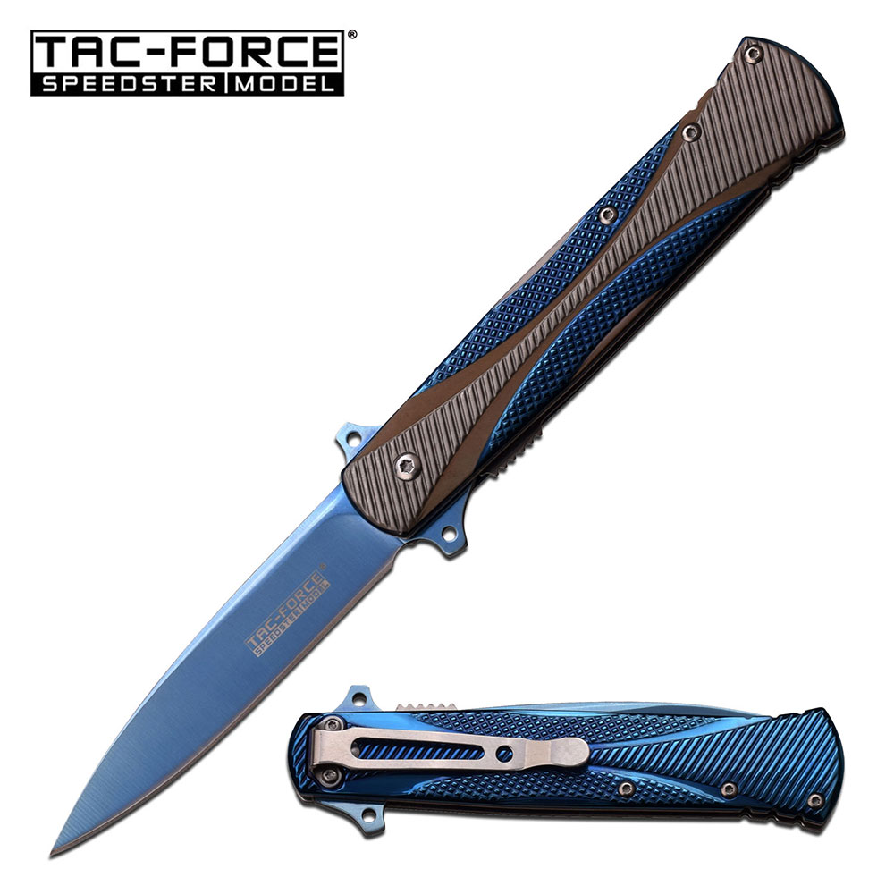 TAC-Force USA Knife Messer Taschenmesser farbig blau TF-914BL TAC-Force USA Knife Messer Taschenmesser farbig blau TF-914BL