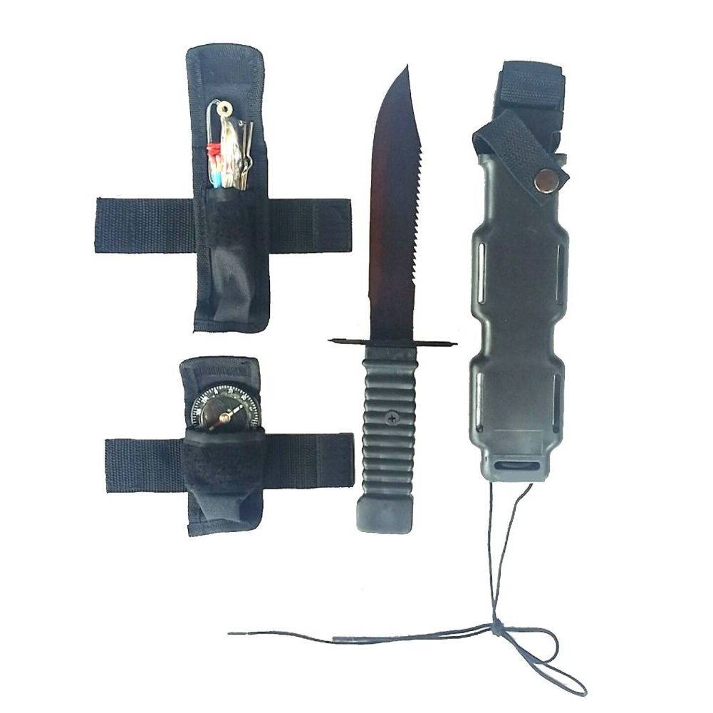 Survival Knife mit Überlebensausrüstung Gürtelmesser Outdoormesser Jagdmesser Survival Knife mit Überlebensausrüstung Gürtelmesser Outdoormesser Jagdmesser